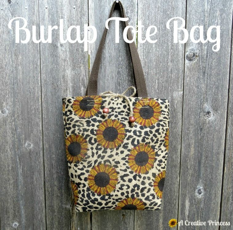 Burlap Tote Bag DIY